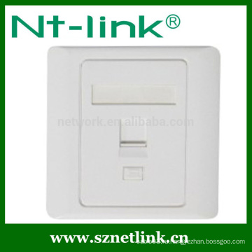 Одиночная передняя панель для RJ45 86 * 86 Keystone Jack